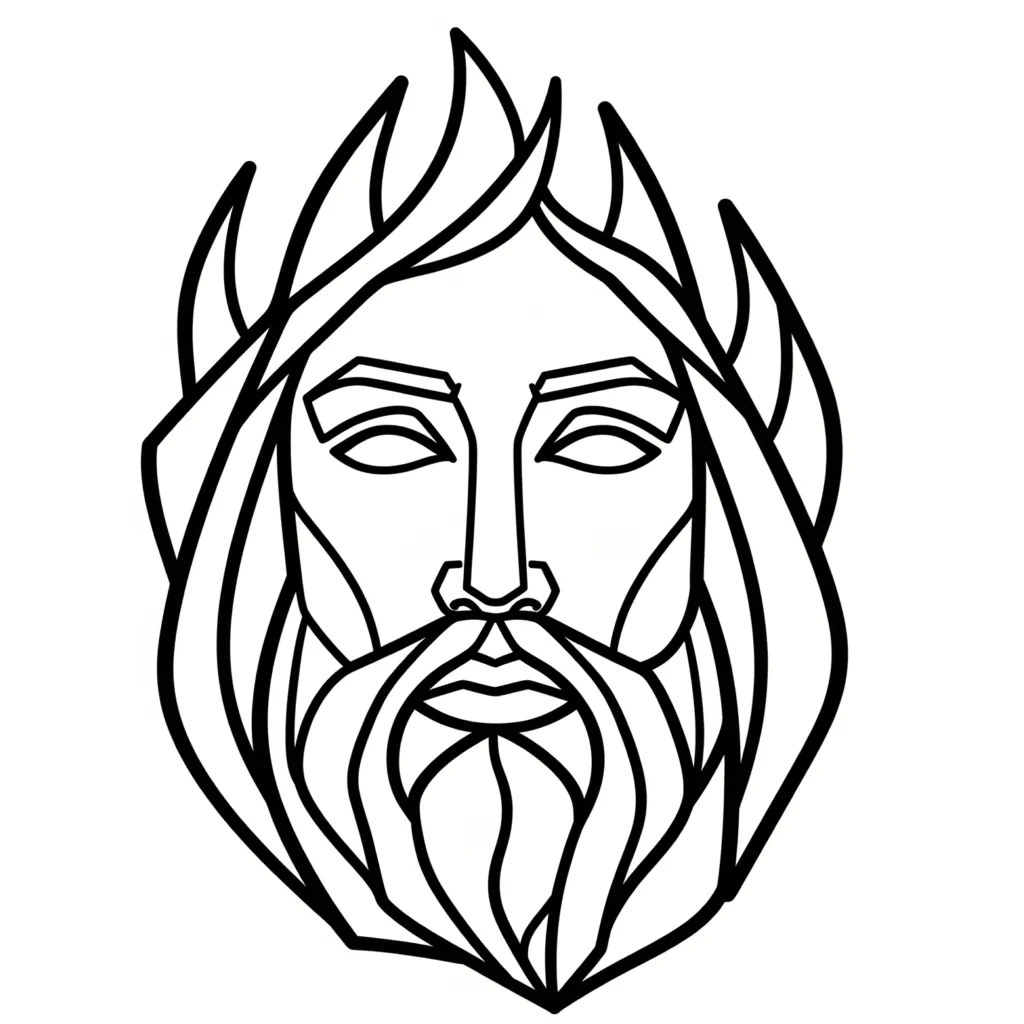 God's Face Burning Bush Icon The Way