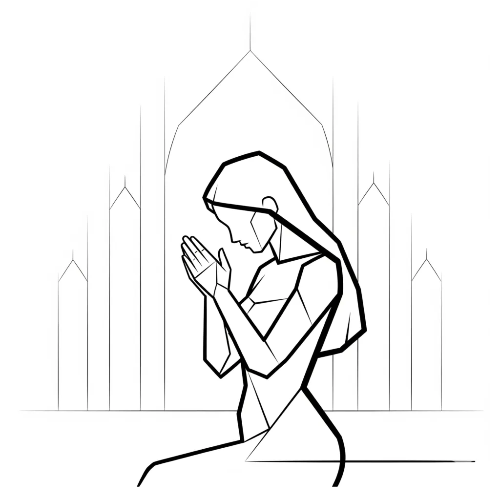 Hannah in Prayer Icon The Way