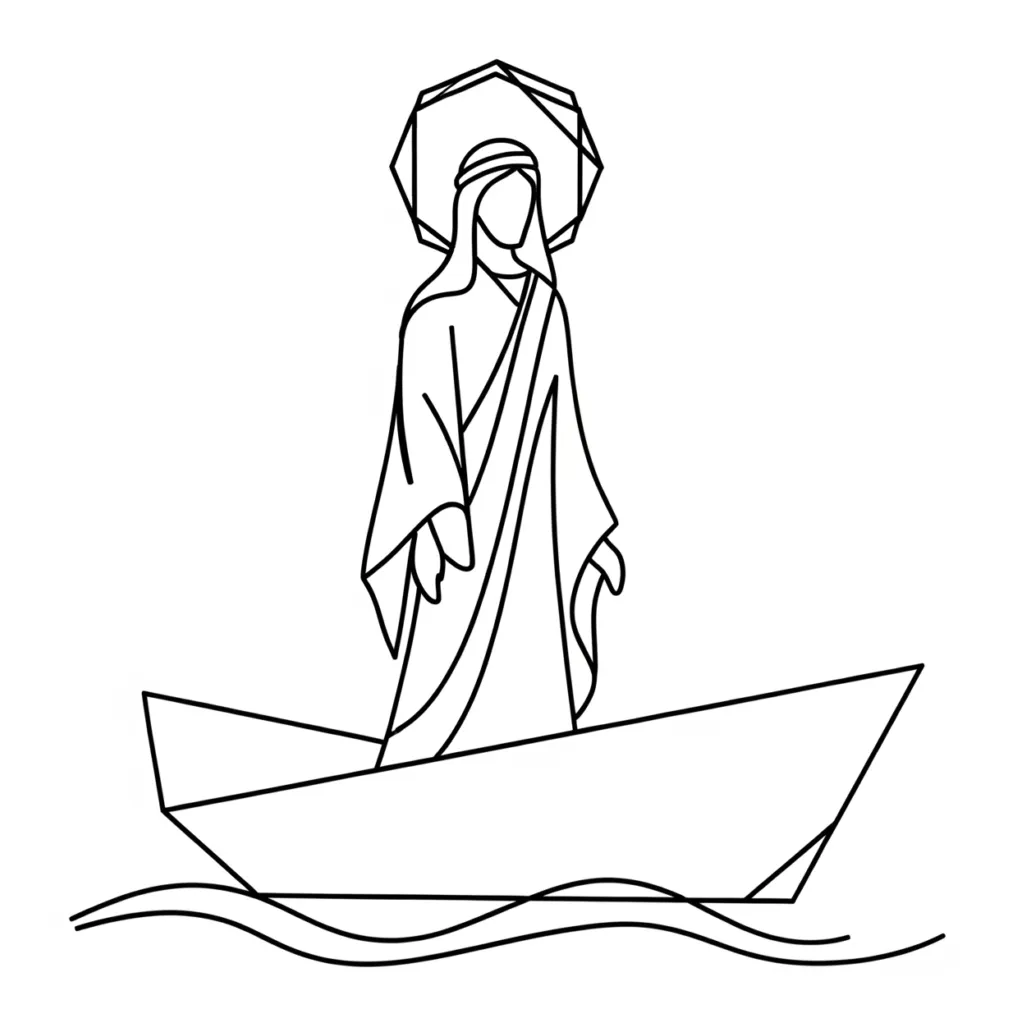 Jesus Boat Icon - The Way